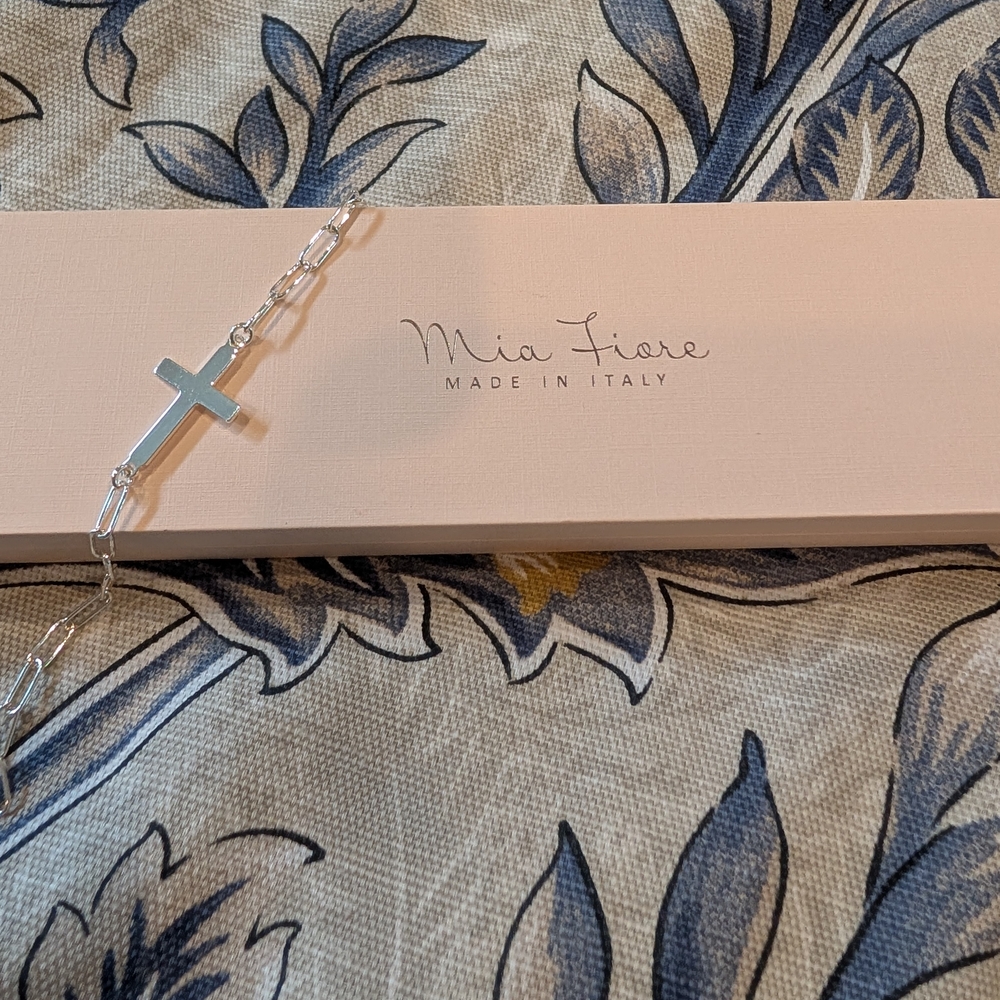 Silver Cross Bracelet
